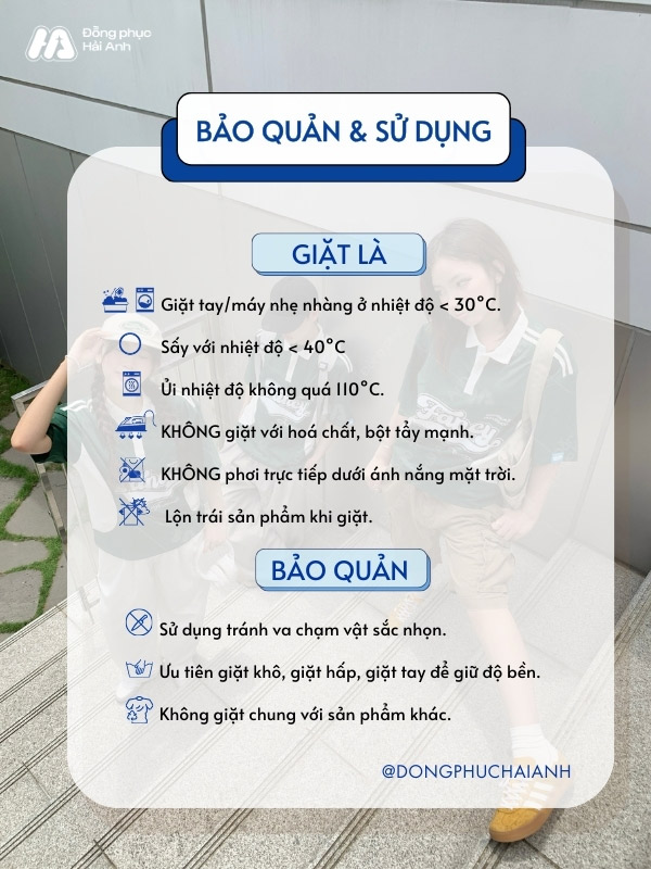 Bí kíp bảo quản đồng phục lớp Game On màu xanh Iris luôn bền đẹp