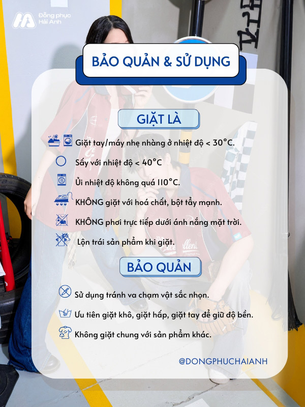 Chi tiết cách giặt là và bảo quản áo lớp đồng phục