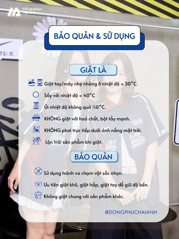 Tips bảo quản áo đồng phục lớp Sparkling luôn bền đẹp
