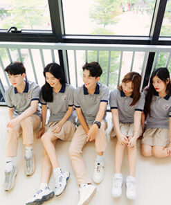 Mẫu Áo Đồng Phục Lớp Polo Besties Màu Xám - ảnh 6