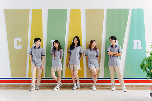 Mẫu Áo Đồng Phục Lớp Polo Besties Màu Xám - ảnh 5