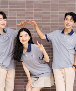 Mẫu Áo Đồng Phục Lớp Polo Besties Màu Xám - ảnh 3