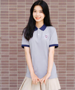 Mẫu Áo Đồng Phục Lớp Polo Besties Màu Xám - ảnh 2