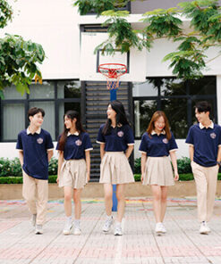 Mẫu Áo Lớp Polo Besties Màu Xanh Đen Phối Kem Chesee - ảnh 8