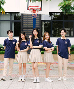 Mẫu Áo Lớp Polo Besties Màu Xanh Đen Phối Kem Chesee - ảnh 7