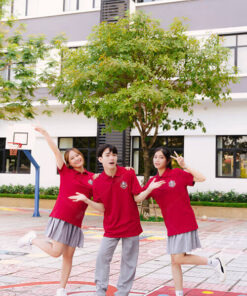 Mẫu Áo Đồng Phục Lớp Có Cổ Besties Màu Đỏ Đô - ảnh 5
