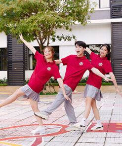 Mẫu Áo Đồng Phục Lớp Có Cổ Besties Màu Đỏ Đô - ảnh 4