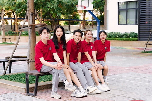 Mẫu Áo Đồng Phục Lớp Có Cổ Besties Màu Đỏ Đô - ảnh 7