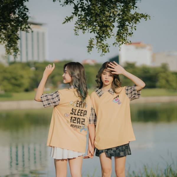 Mẫu Áo Lớp Dreamy Honey Eat Sleep 12A2 - Dreamy Collection ngọt ngào