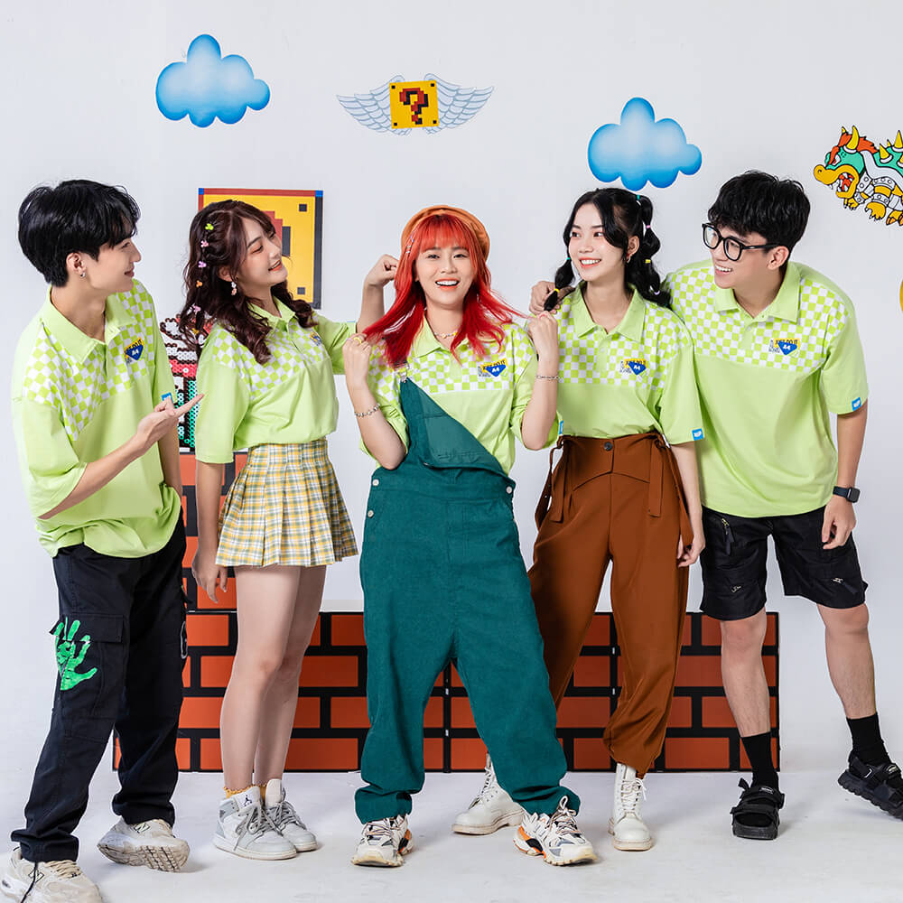 Mẫu Áo Lớp Dynamic Màu Xanh Lime