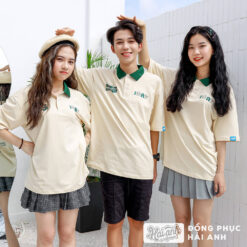 Mẫu Áo Đồng Phục Lớp Good Vibes Màu Kem Cheese - ảnh 1