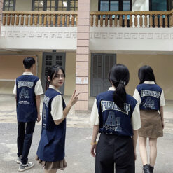 Mẫu Áo Lớp Joyful Có Cổ Màu Xanh Đen - ảnh 5