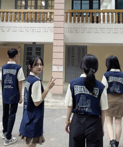 Mẫu Áo Lớp Joyful Có Cổ Màu Xanh Đen - ảnh 5