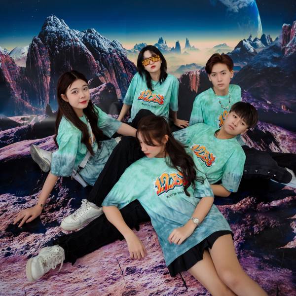 Mẫu Áo Lớp Ombre Xám Mint 12B3 Born To Shine - ảnh 3