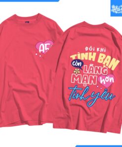 Mẫu Áo Lớp Oversize Poppy Màu Hồng Đất