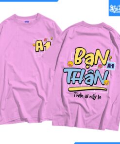 Mẫu Áo Lớp Oversize Rosy Màu Tím Hồng