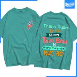 Mẫu Áo Lớp Oversize Màu Xanh Mù Tạt