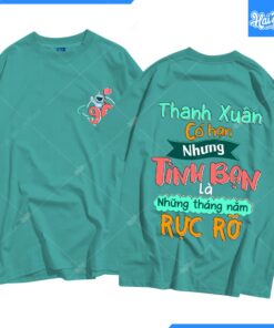 Mẫu Áo Lớp Oversize Màu Xanh Mù Tạt