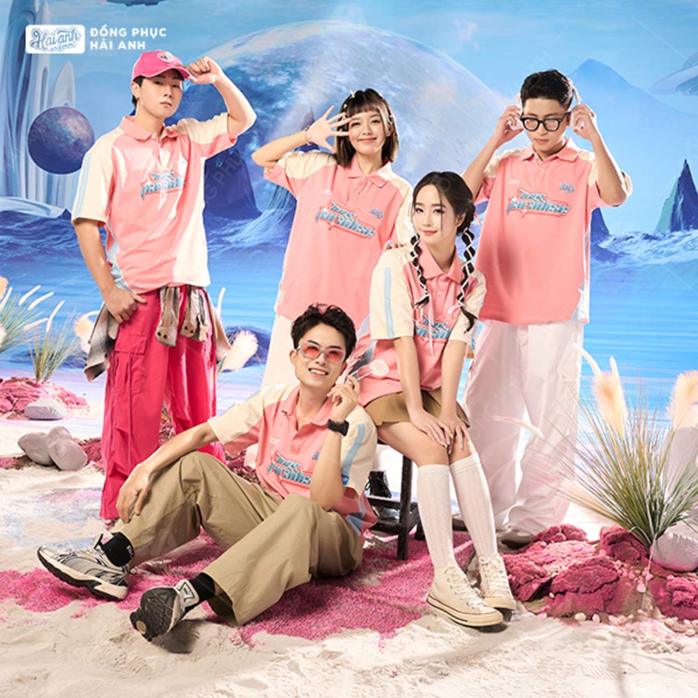 Mẫu Áo Đồng Phục Lớp Oversize Unite Màu Lòng Tôm – BST Unite