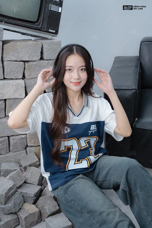 Mẫu Áo Đồng Phục Lớp Polo Oversize Iconic Màu Trắng – BST Iconic - ảnh 3