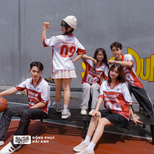 Mẫu Áo Đồng Phục Lớp Polo Oversize Classmate Màu Đỏ Đô - ảnh 7
