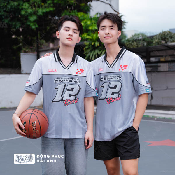 Mẫu Áo Đồng Phục Lớp Polo Oversize Classmate Màu Xám