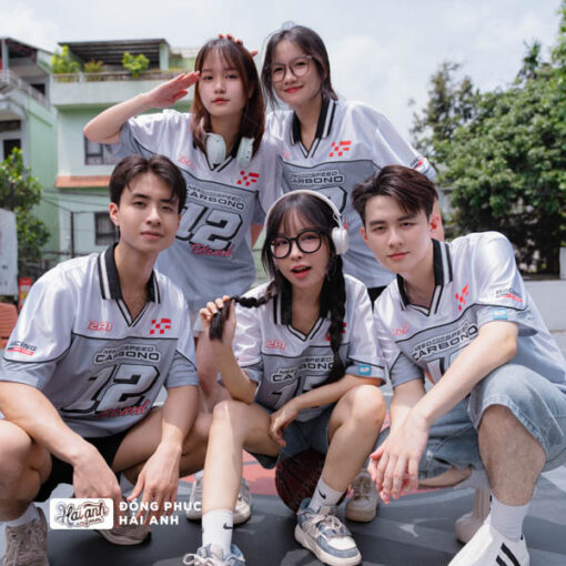 Mẫu Áo Đồng Phục Lớp Polo Oversize Classmate Màu Xám - ảnh 2