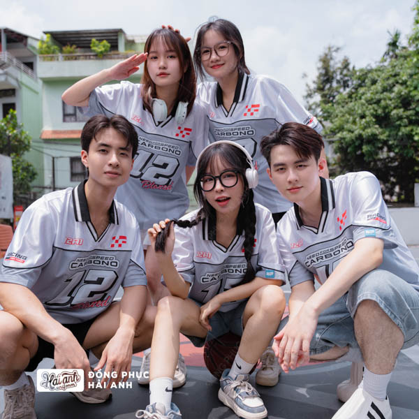 Mẫu Áo Đồng Phục Lớp Polo Oversize Classmate Màu Xám - ảnh 2