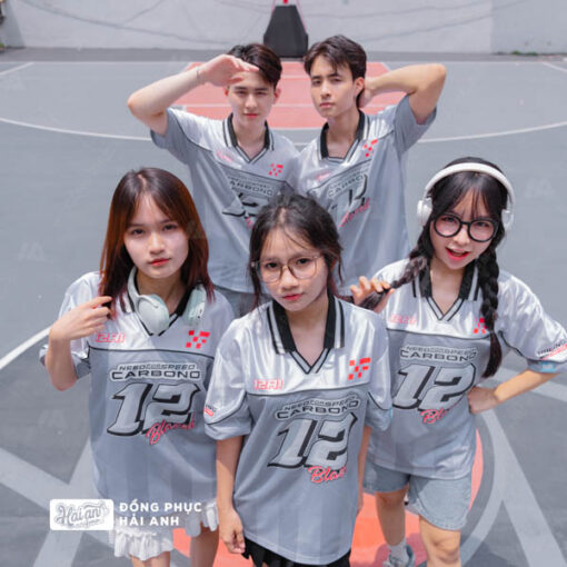 Mẫu Áo Đồng Phục Lớp Polo Oversize Classmate Màu Xám - ảnh 3