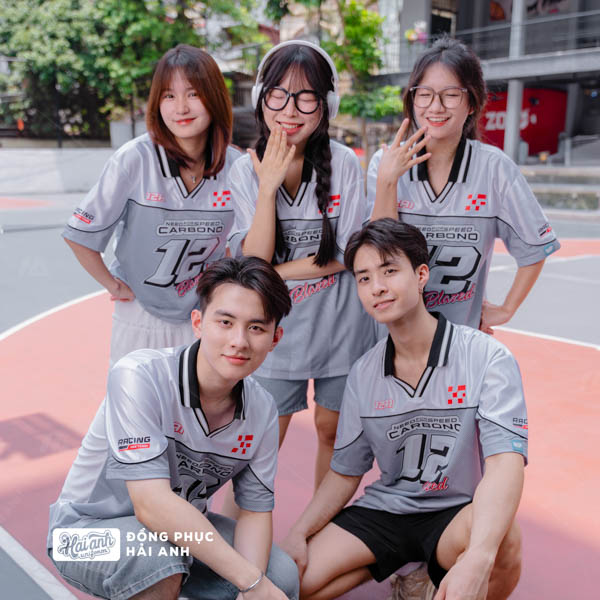 Mẫu Áo Đồng Phục Lớp Polo Oversize Classmate Màu Xám - ảnh 4