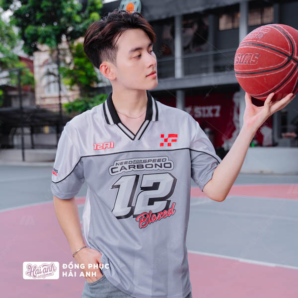Mẫu Áo Đồng Phục Lớp Polo Oversize Classmate Màu Xám - ảnh 6