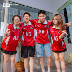 Mẫu Áo Lớp Polo Oversize Trophy Màu Đỏ Đô (Ngưng sản xuất) - ảnh 3