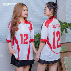 Mẫu Áo Lớp Polo Oversize Trophy Màu Trắng Gạo (Ngưng sản xuất) - ảnh 4