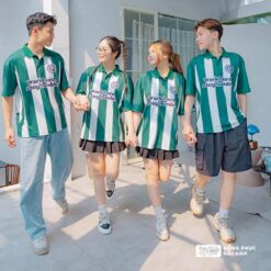 Mẫu Áo Lớp Polo Oversize Trophy Màu Xanh Iris  (Ngưng sản xuất) - ảnh 1