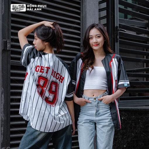 Mẫu Áo Đồng Phục Lớp Sơ Mi Baseball Màu Trắng – BST Baseball - ảnh 5