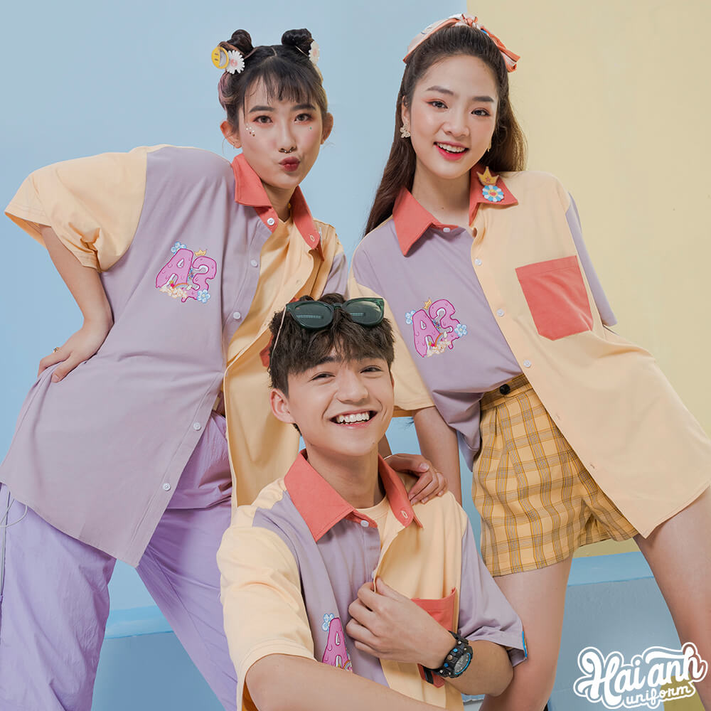 Mẫu Áo Lớp Sơ Mi Funny Creamy