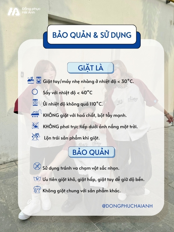 Những lưu ý quan trọng để giữ màu xám - đỏ đô của áo lớp Dazzling luôn mới