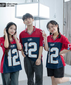 Mẫu Áo Đồng Phục Lớp Polo Oversize Iconic Màu Đỏ Đô – BST Iconic - ảnh 2