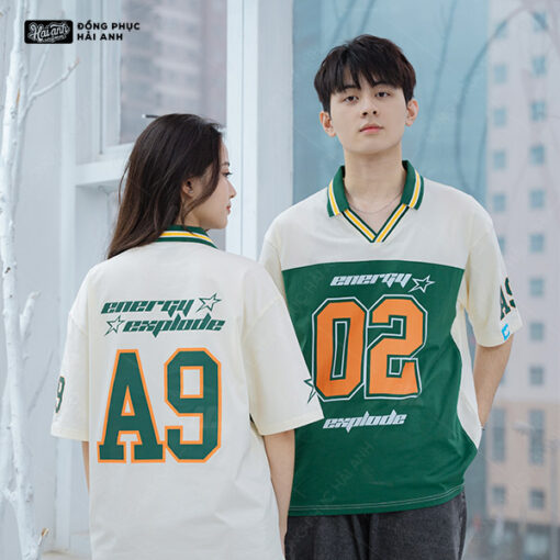 Mẫu Áo Đồng Phục Lớp Polo Oversize Iconic Màu Kem Cheese – BST Iconic - ảnh 3