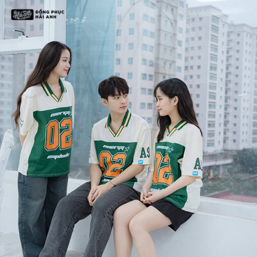 Mẫu Áo Đồng Phục Lớp Polo Oversize Iconic Màu Kem Cheese – BST Iconic - ảnh 4