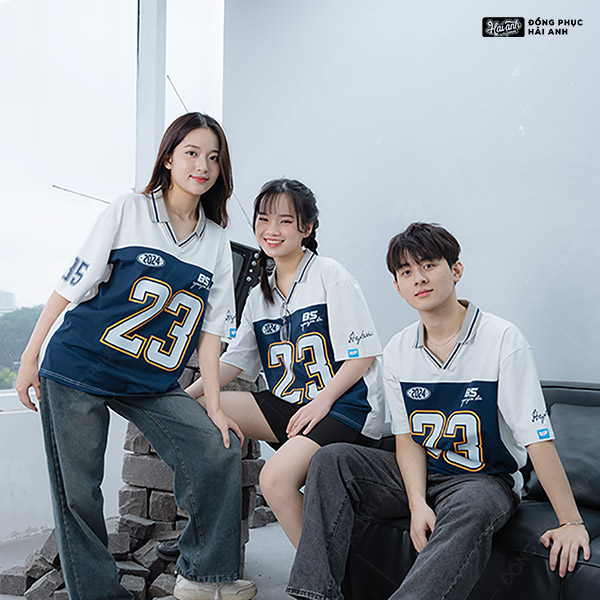 Mẫu Áo Đồng Phục Lớp Polo Oversize Iconic Màu Trắng – BST Iconic - ảnh 2