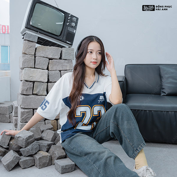 Mẫu Áo Đồng Phục Lớp Polo Oversize Iconic Màu Trắng – BST Iconic - ảnh 5