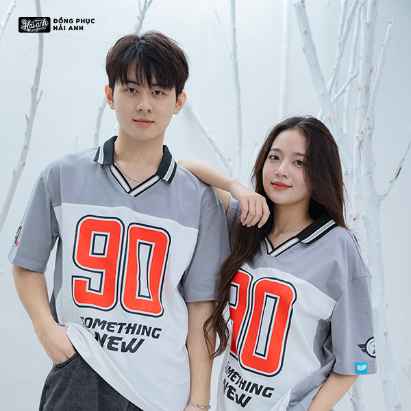 Mấu áo lớp Iconic phối màu xám trắng trendy