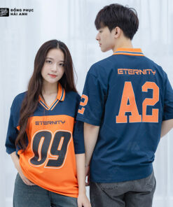 Mẫu Áo Đồng Phục Lớp Polo Oversize Iconic Màu Xanh Đen – BST Iconic - ảnh 3