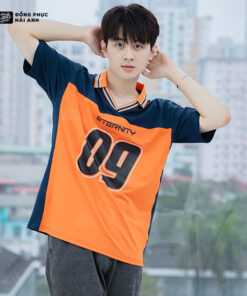 Mẫu Áo Đồng Phục Lớp Polo Oversize Iconic Màu Xanh Đen – BST Iconic - ảnh 5