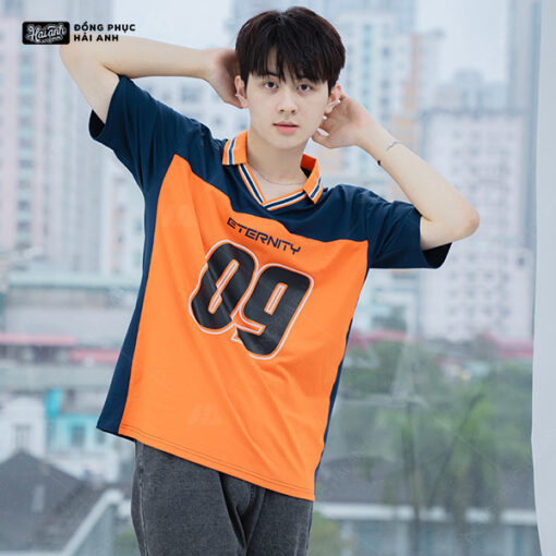 Mẫu Áo Đồng Phục Lớp Polo Oversize Iconic Màu Xanh Đen – BST Iconic - ảnh 5