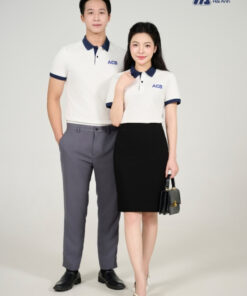 Mẫu Áo Polo Đồng Phục ACB Màu Trắng - ảnh 3