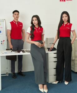 Mẫu Áo Polo Đồng Phục Công Ty Adobe Màu Đỏ - ảnh 3