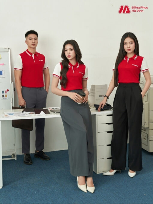 Mẫu Áo Polo Đồng Phục Công Ty Adobe Màu Đỏ - ảnh 3