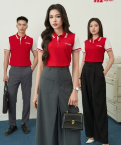 Mẫu Áo Polo Đồng Phục Công Ty Adobe Màu Đỏ - ảnh 2